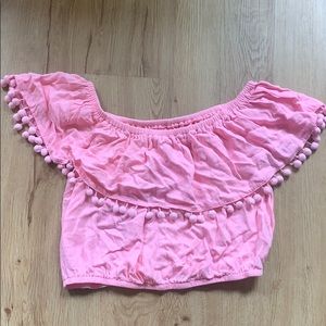 Pink crop top